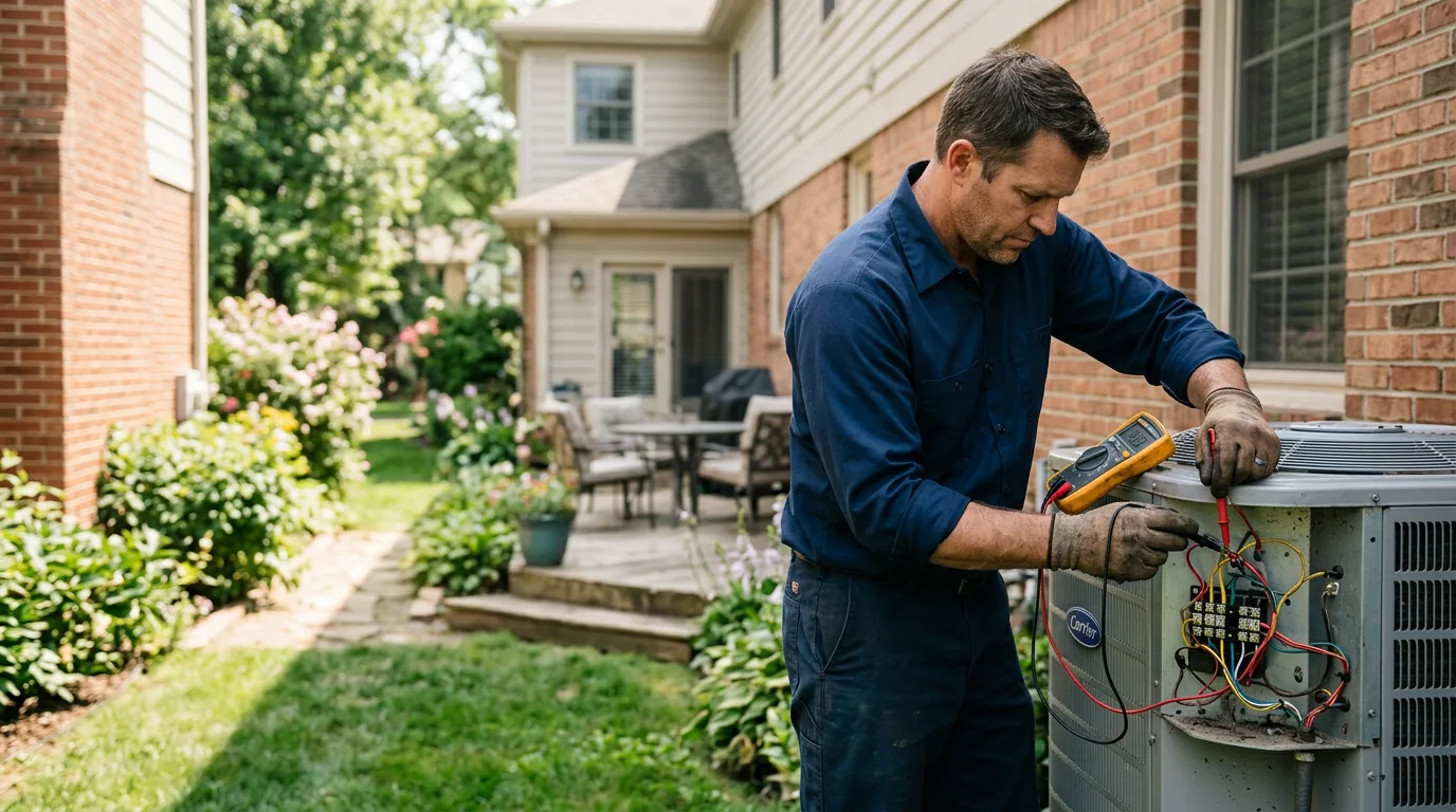 HVAC technician working near Lincoln, RI